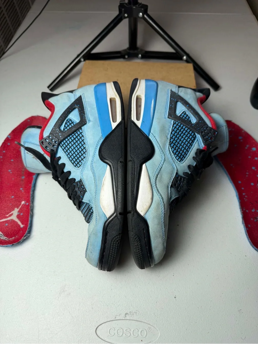 Jordan 4 Retro x Travis Scott Mid Cactus Jack Sz 9 COA CHECKCHECK Authentic BEAT